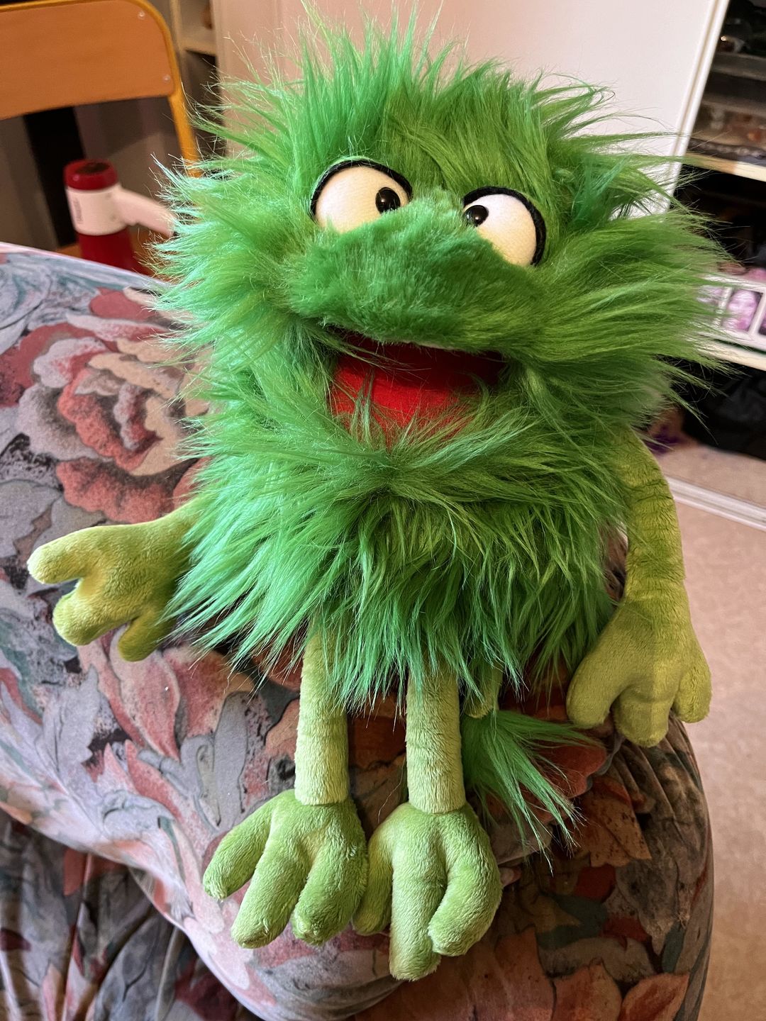 Customer photo review of Monstre Vert Marionnette