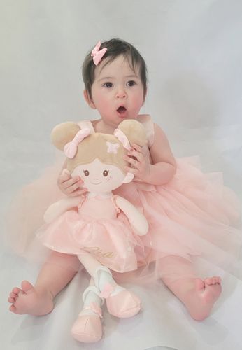Customer photo review of Leyadoll Soft Plush Personalized Leya Doll, My First Baby Doll