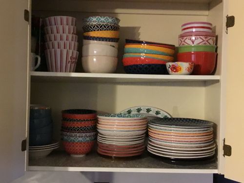 Customer photo review of Ceramic Plate and Bowl Set - Set of 12