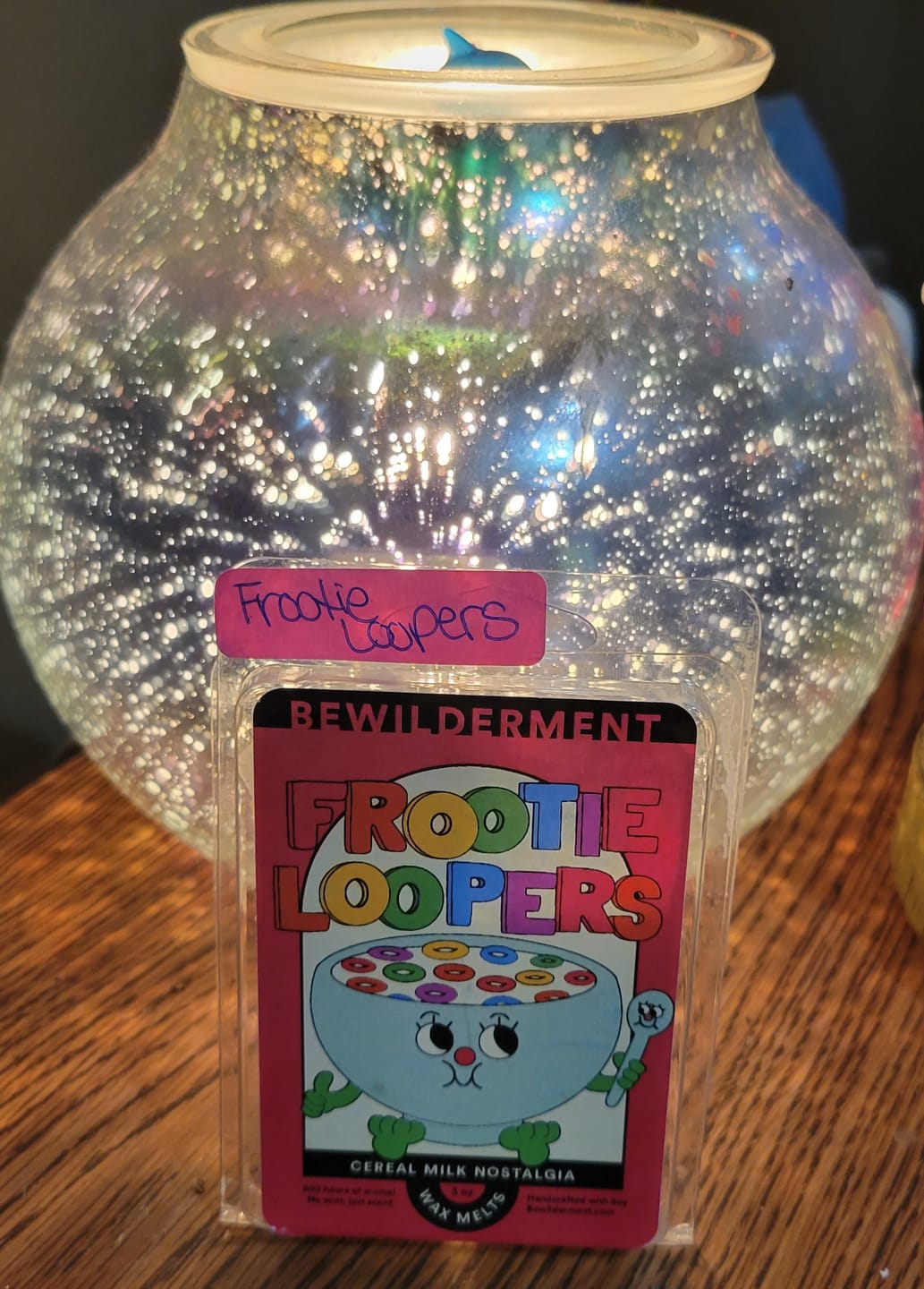 Customer photo review of Frootie Loopers Wax Melts