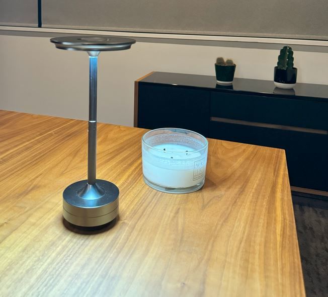 Customer photo review of Ambient™ Metallic Cordless Table Lamp