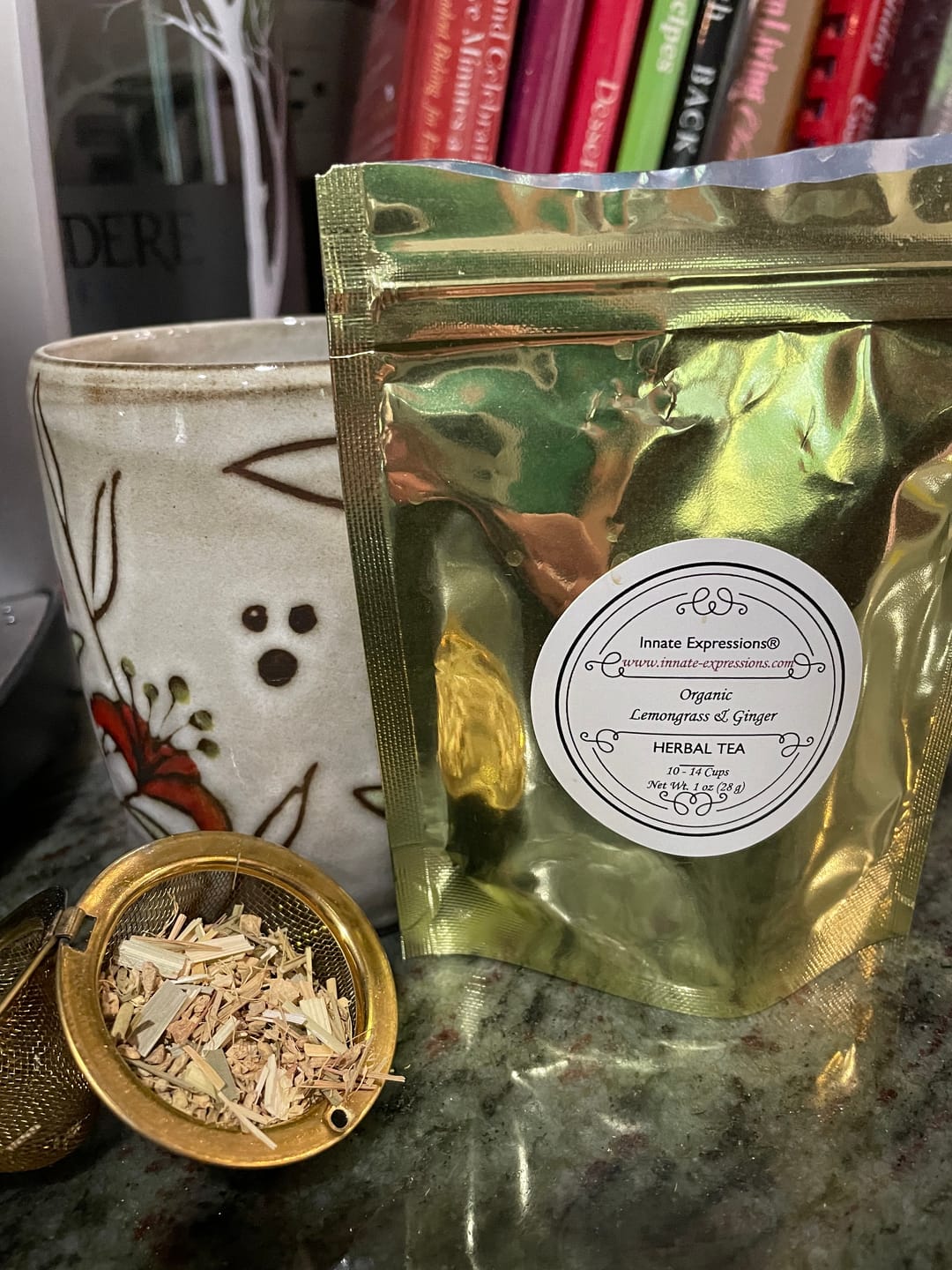 Customer photo review of The Experience/Sampler Set: Organic Lemongrass & Ginger Herbal Tea Blend