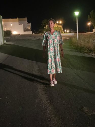 Customer photo review of Sukienka z nadrukiem i rękawem 3/4
