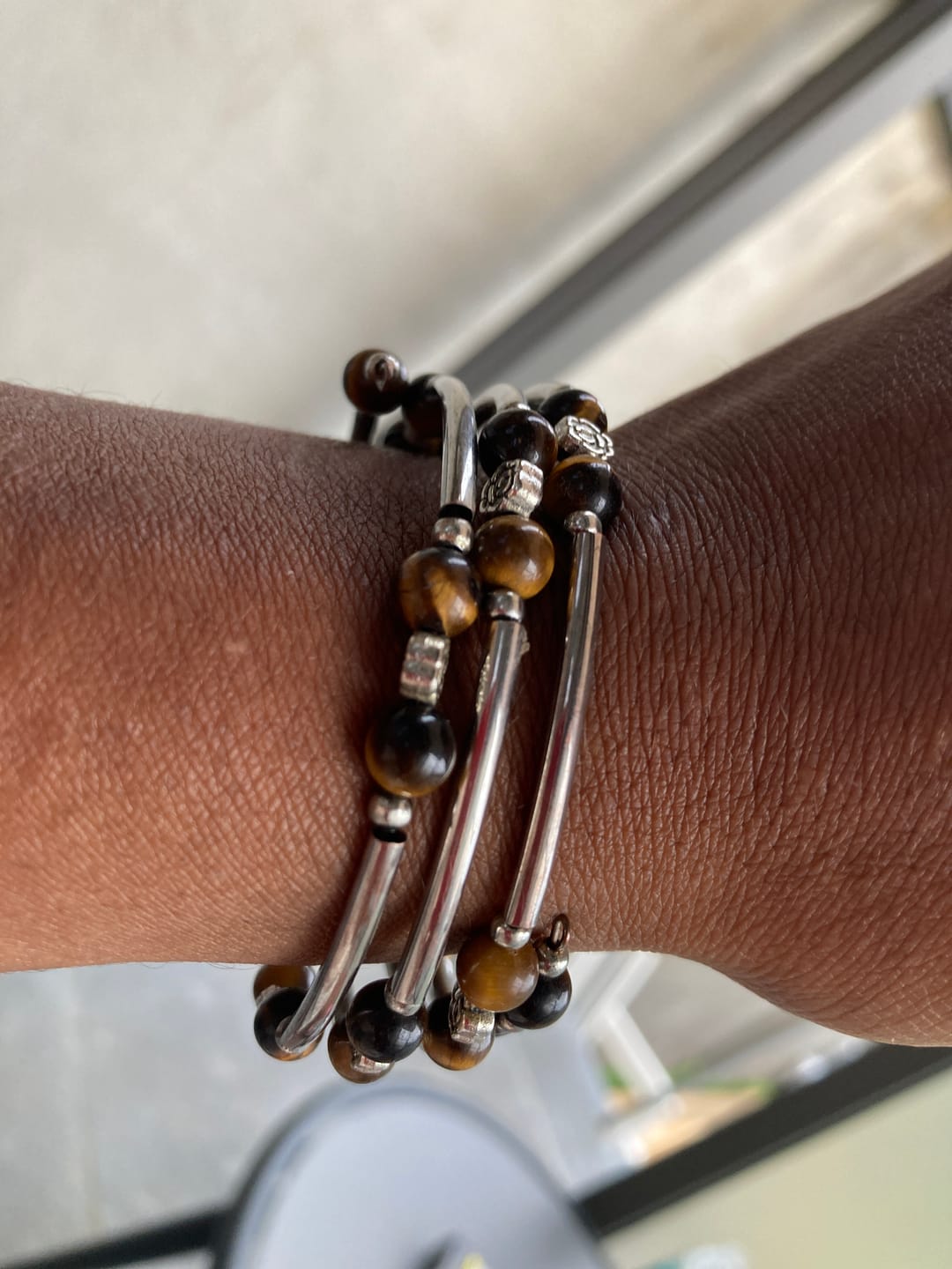 Customer photo review of Bracelet "Chance" en Pierres Naturelles