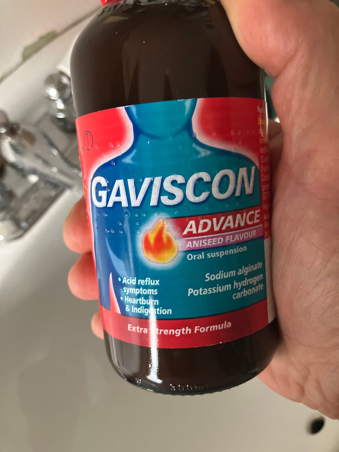 Customer photo review of Gaviscon Advance Aniseed Flavour Oral Suspension, 300ml 6 Pack