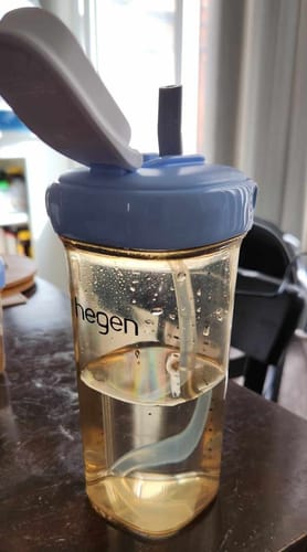 Customer photo review of Hegen 11oz/330ml Straw Cup in Blue