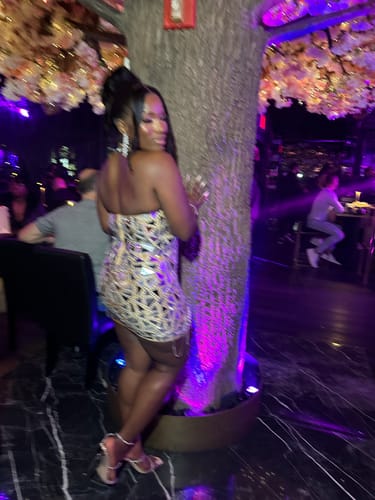 Customer photo review of Imogen Reflection Halterneck Mini Dress Pre-Order