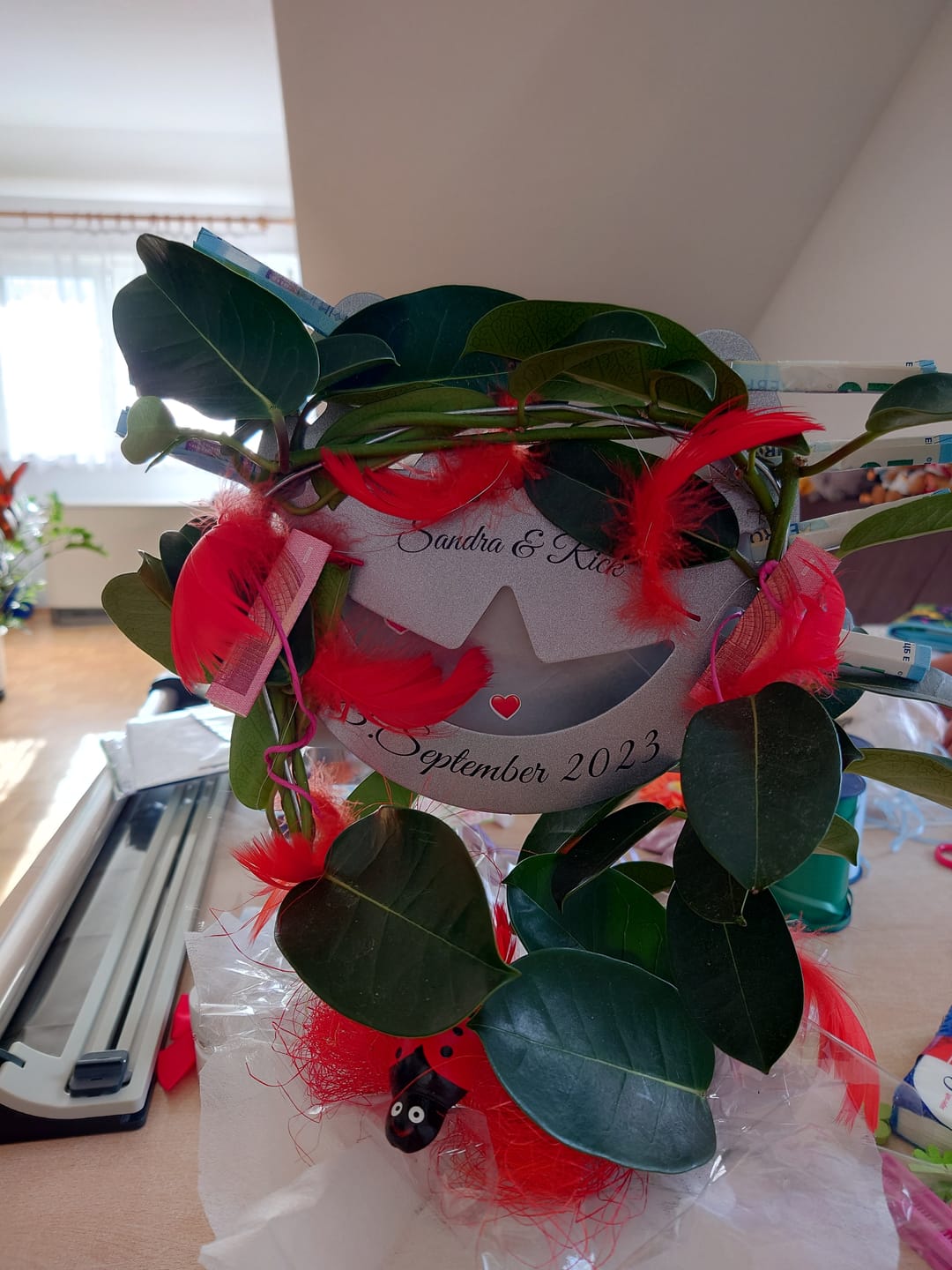 Customer photo review of Glückshufeisen aus edlem Stahl noble Design (personalisierbar) - ausgefallenes Hochzeitsgeschenk