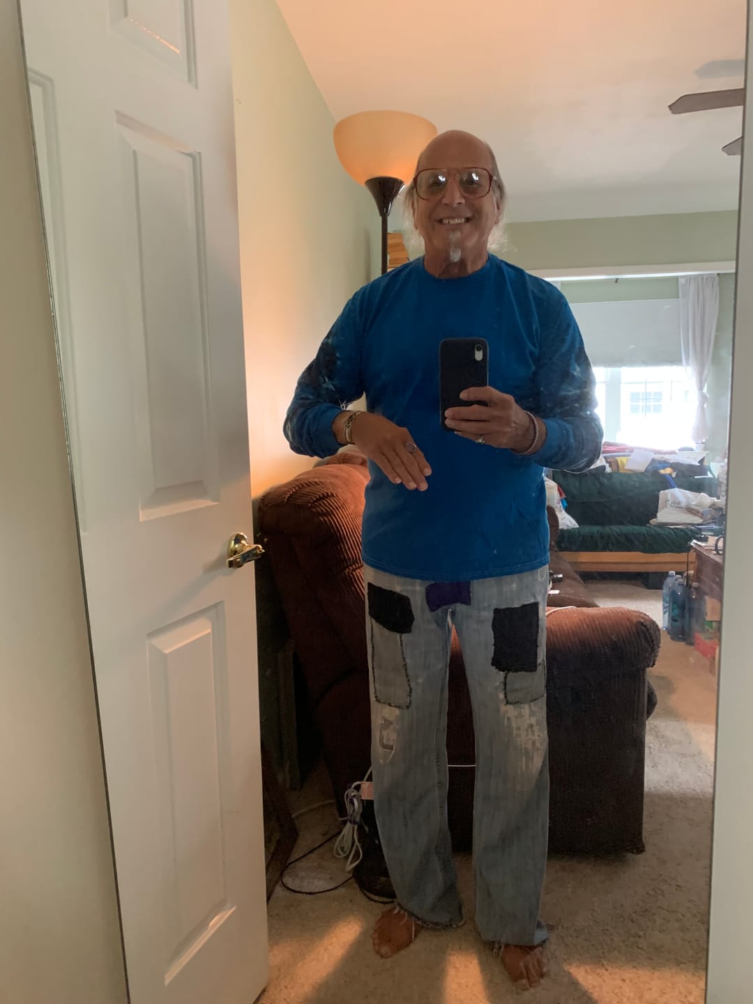 Customer photo review of Windjammer Long Sleeve Tie Dye T Shirt