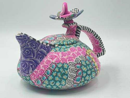 Customer photo review of C.A.C. Collection, Fashion Teapot 20 Oz. 7-3/4"W X 5-3/4"L X 3-3/4"H, Porcelain, Bone White