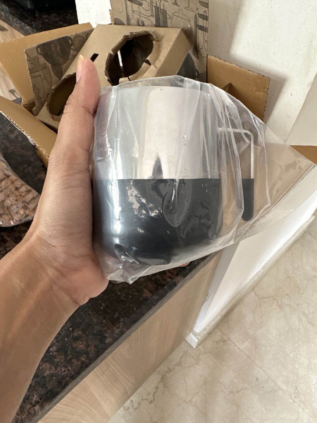 Customer photo review of Chromology Stainless Steel Mug | Luxury Cup Set of 2 | Bronze