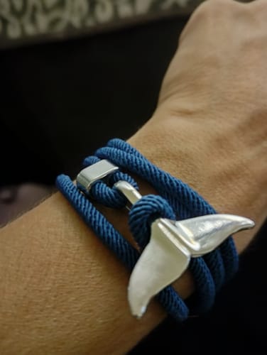 Customer photo review of "Whale" tracking bracelet