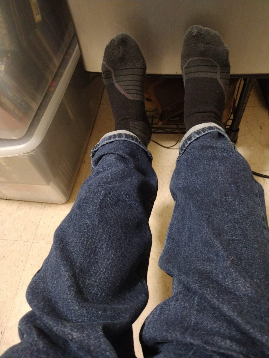 Customer photo review of Indestructible Compression Crew Socks - 2 Pairs