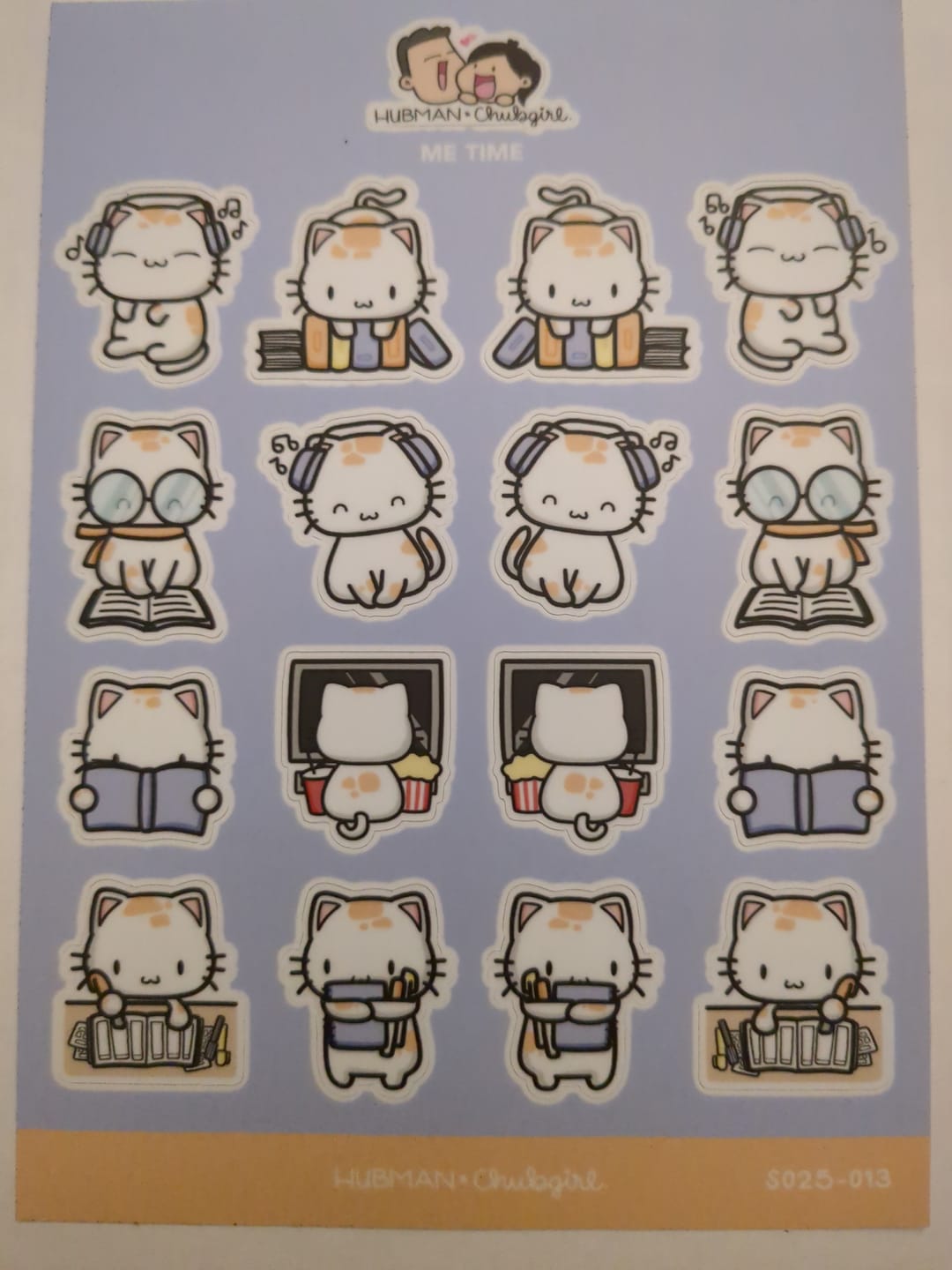 Customer photo review of Sticker Sheet - Me Time