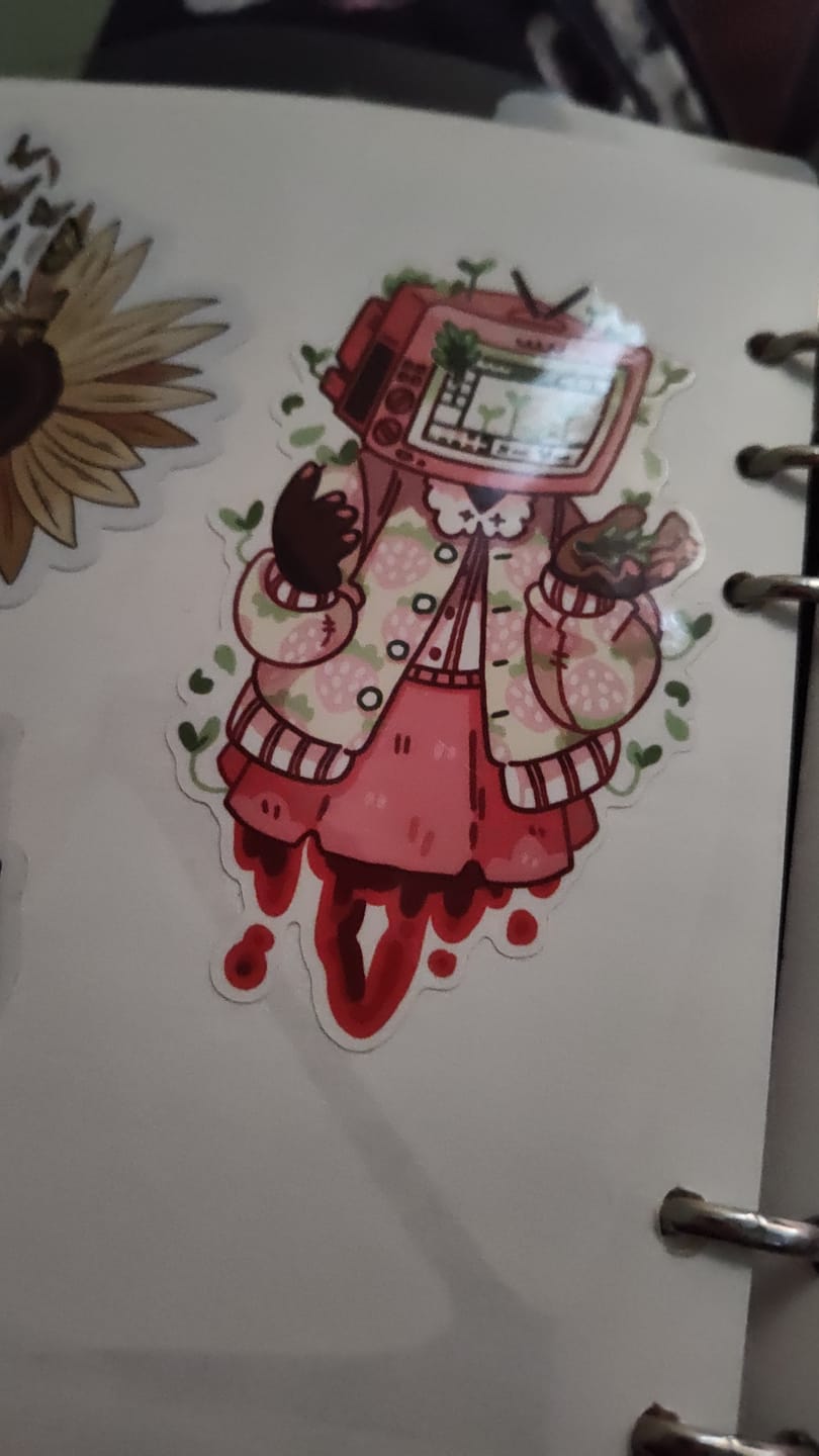 Customer photo review of TV Head Gore Stickers