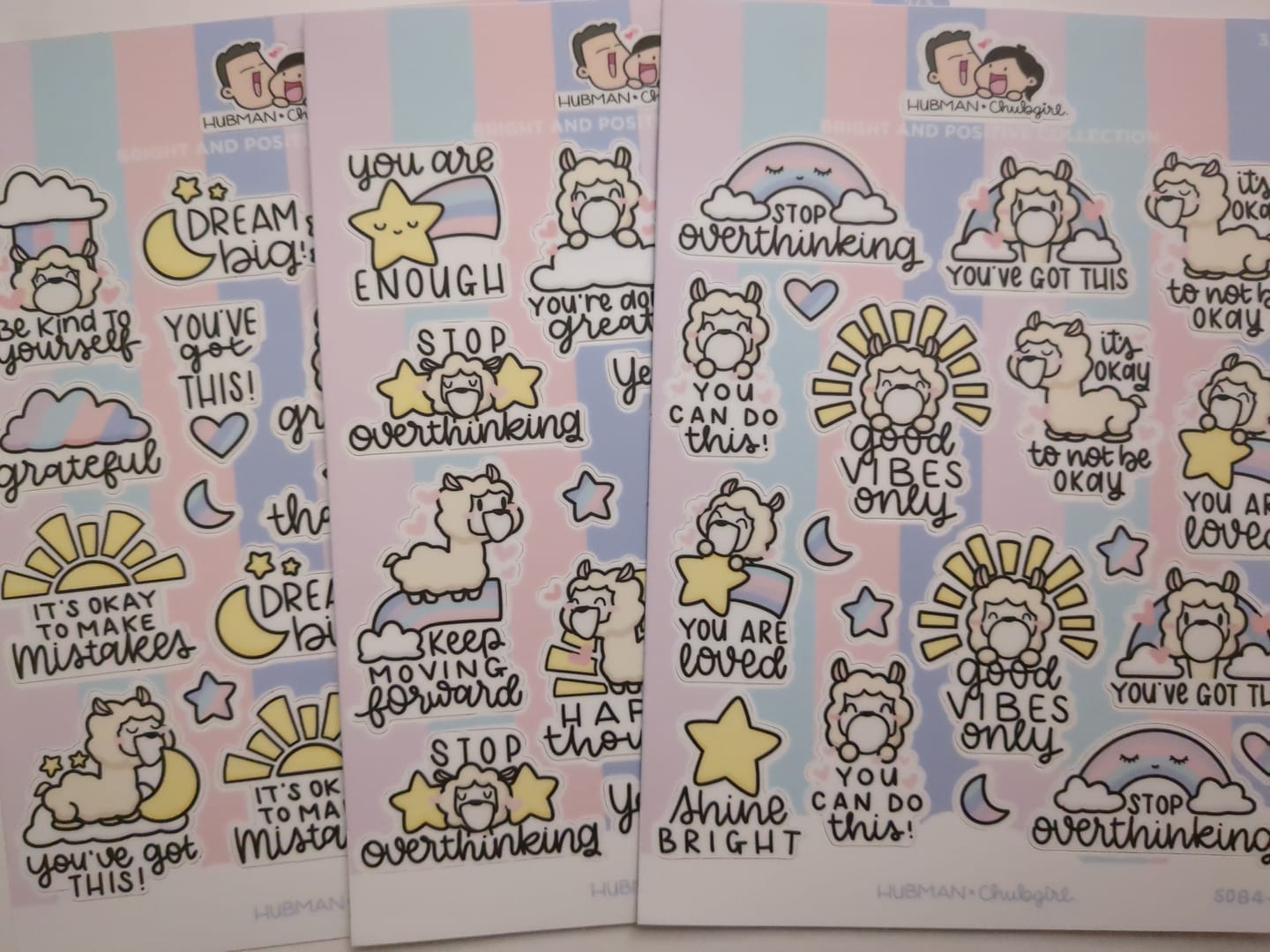 Customer photo review of Bright & Positive Collection Sticker Sheets