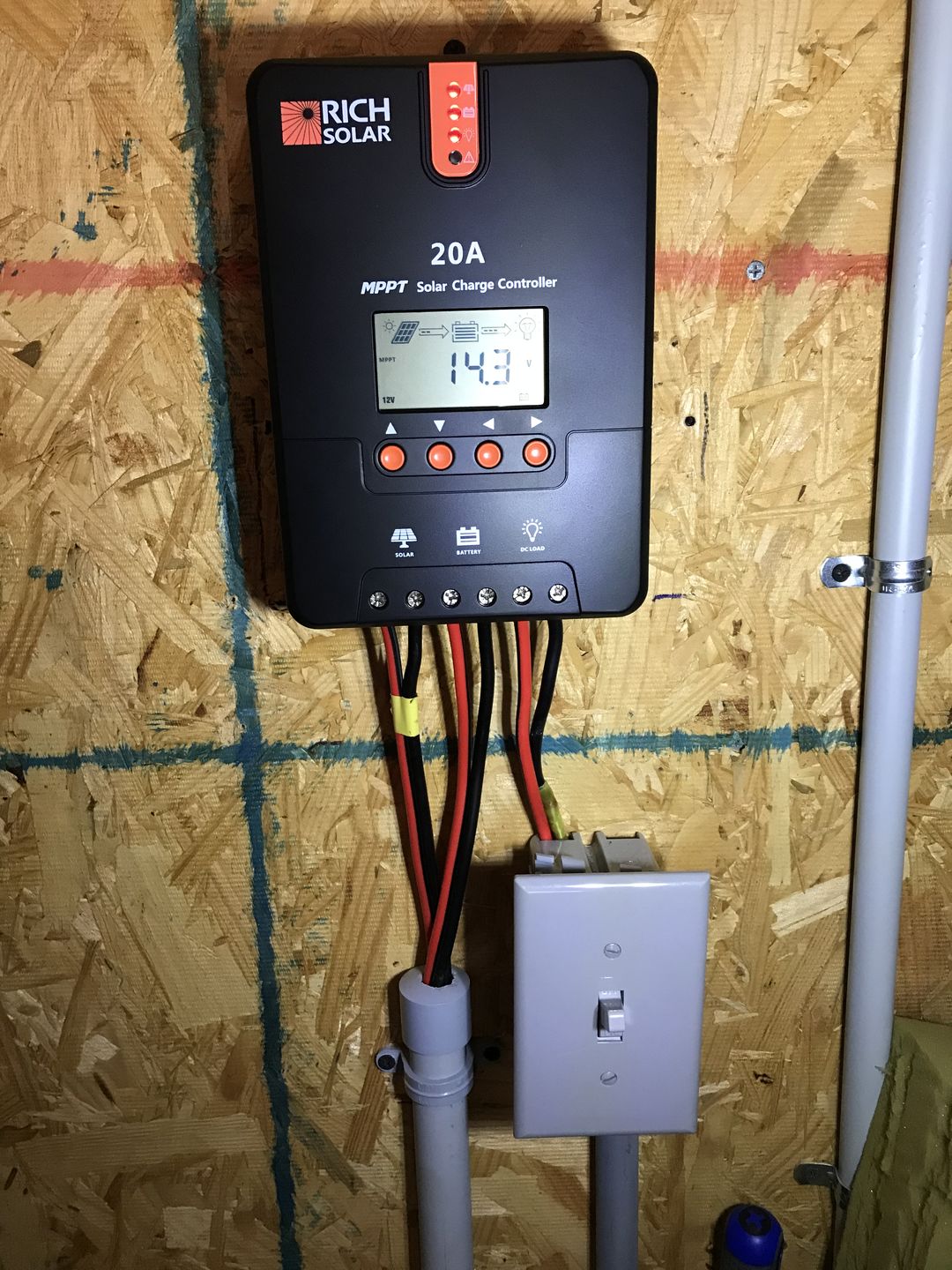 Customer photo review of 20 Amp MPPT Solar Charge Controller