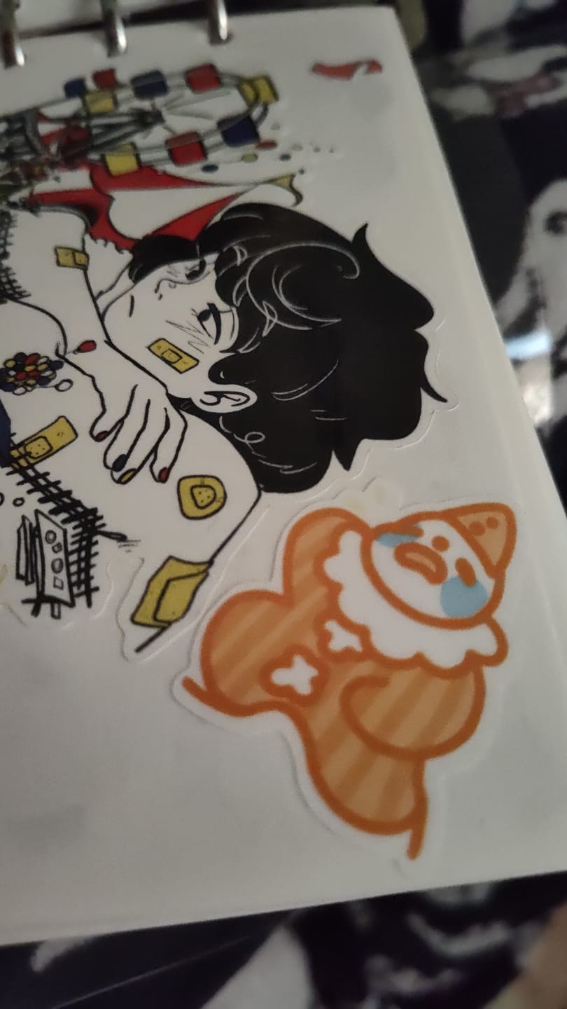 Customer photo review of Cute Lil Clown Stickers