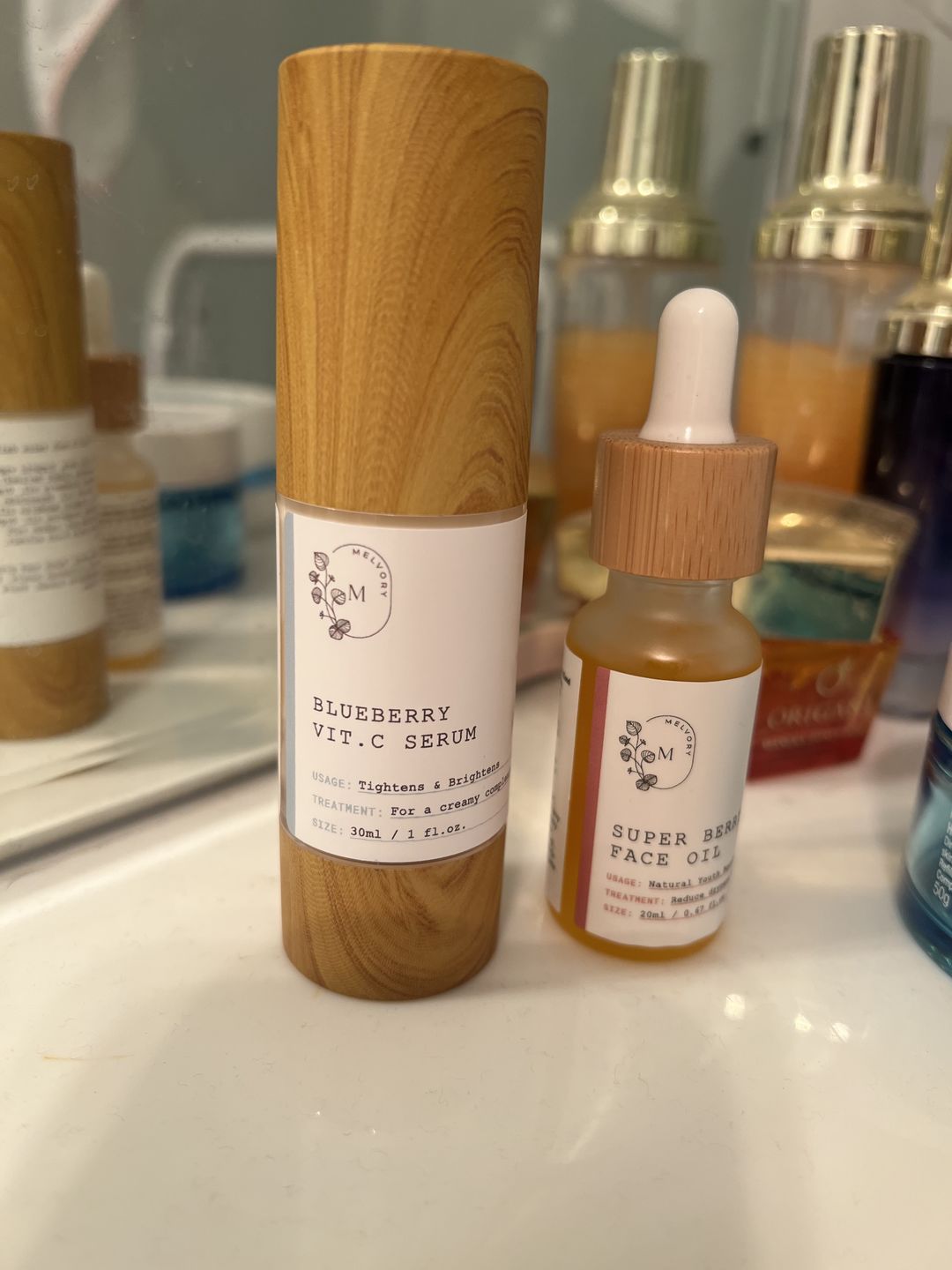 Customer photo review of Super Berry Face Oil
