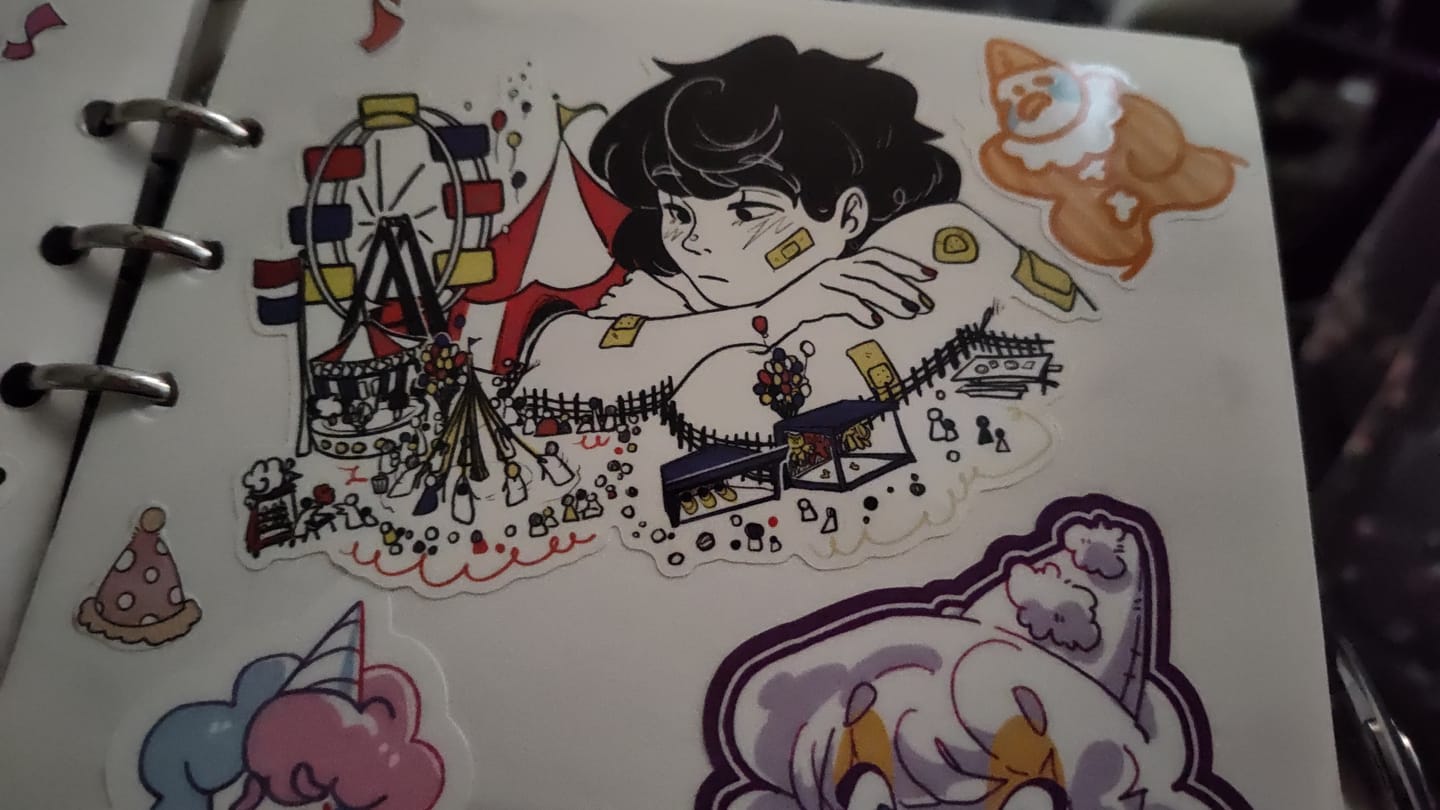 Customer photo review of Circus Daydream Sticker