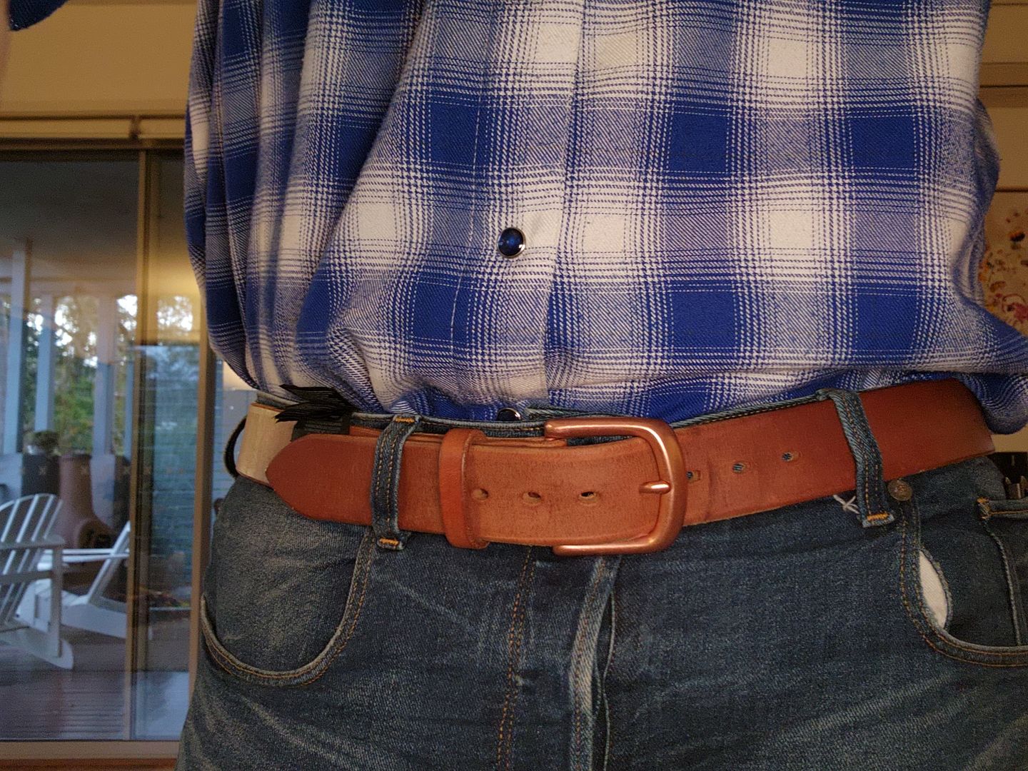 Customer photo review of The Patina King Belt
