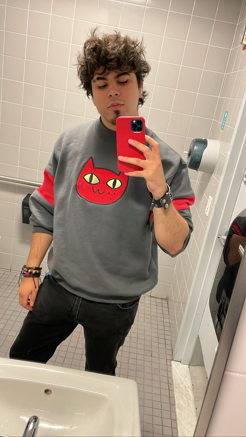 Customer photo review of Cat Sweater