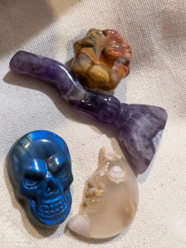 Customer photo review of Halloween Crystal Bucket 🎃  🌙 🧹 💀