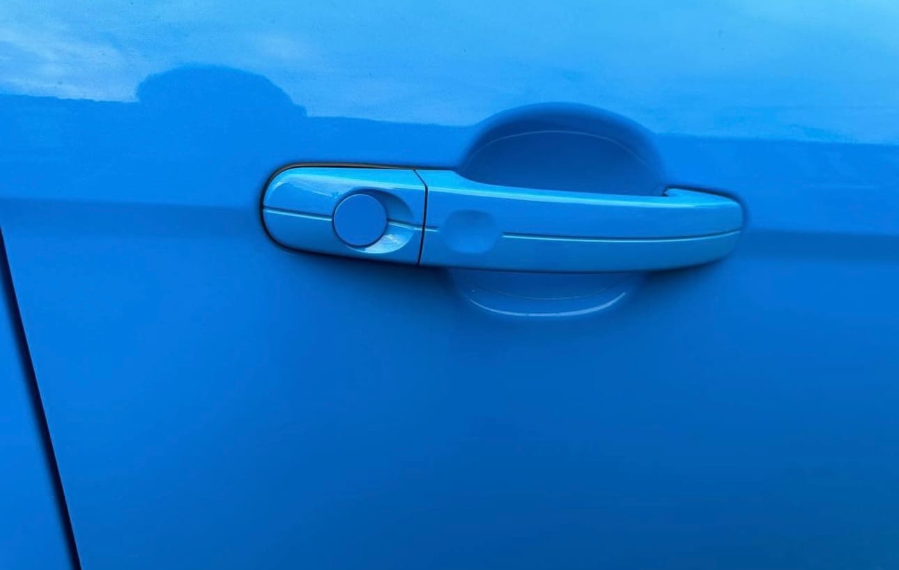 Customer photo review of Door Lock Barrel Blanking Plate - Mk2/2.5/3/3.5/4/4.5 Focus / Mk7/7.5 Fiesta (Painted)