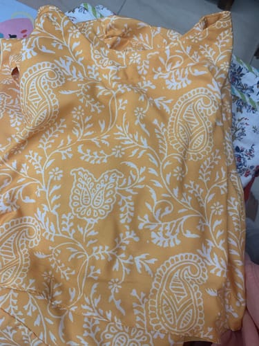 Customer photo review of Yellow Floral Tiered Maxi