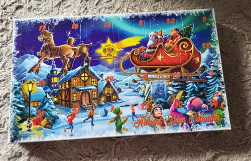 Customer photo review of VORBESTELLUNG: Würfel-Adventskalender 2023