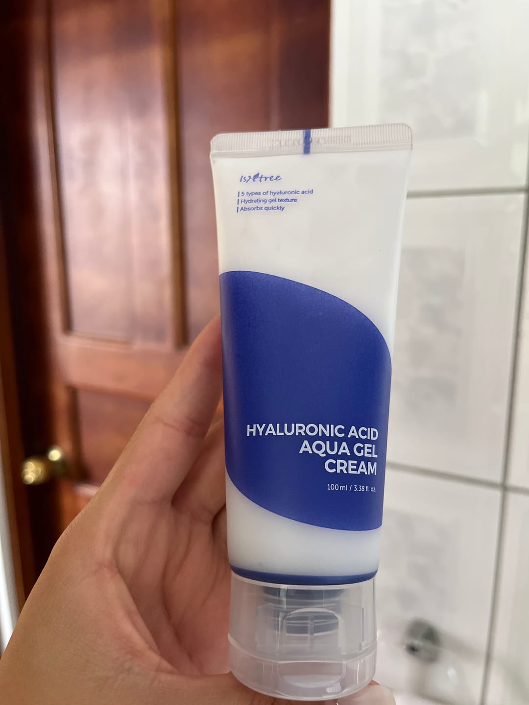 Customer photo review of Hyaluronic Acid Aqua Gel Cream