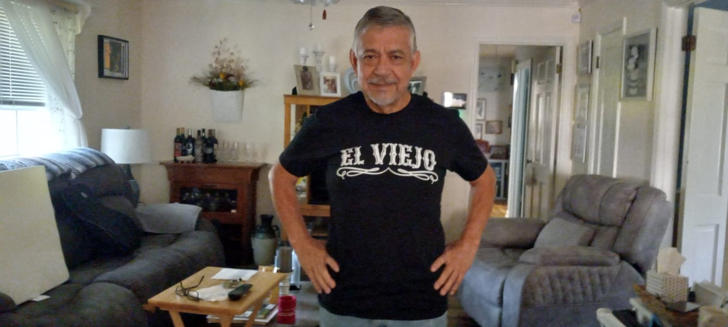 Customer photo review of The Original El Viejo Old School Tee
