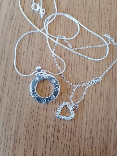 Customer photo review of Collier d'Amour Pour 2 (Argent)