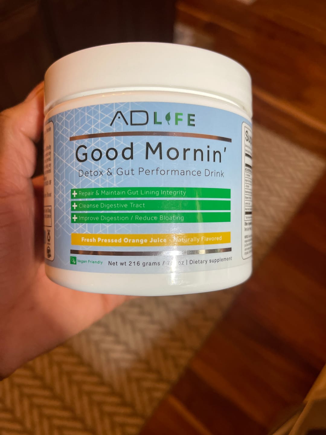 Customer photo review of Good Mornin - Detox and Gut Performance Drink