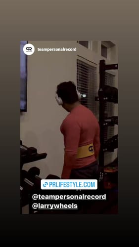 Customer photo review of PR Powerlifting 13mm Belt w/ Lever Buckle - PR920 - Blue/Yellow