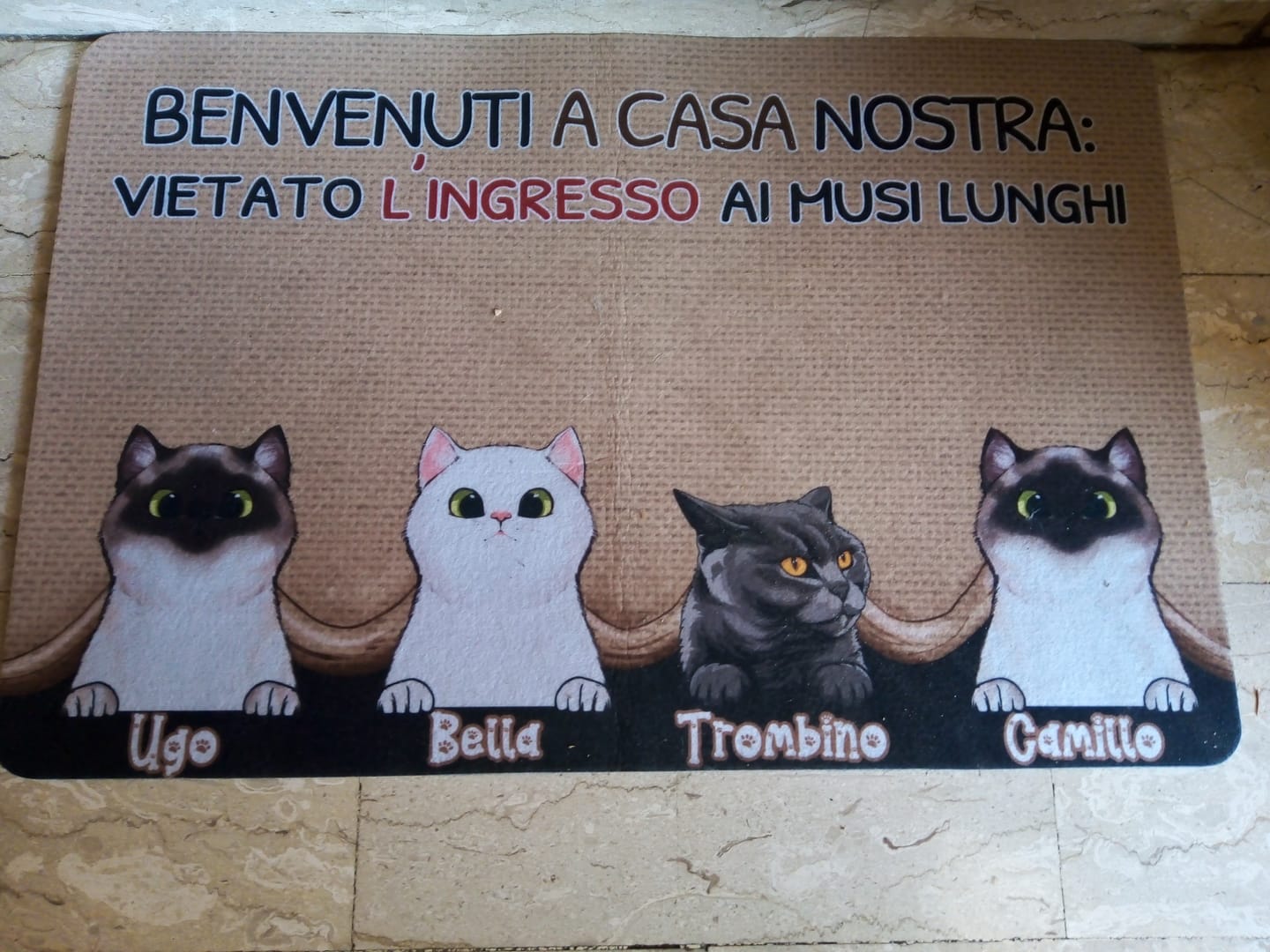 Customer photo review of Animaletti - Zerbino Personalizzabile