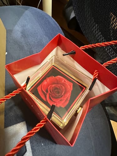 Customer photo review of Eternal Rose Box - W/ Projection Ring & Real Rose
