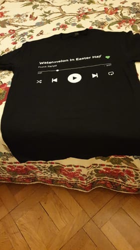 Customer photo review of Your Favorite Song T-Shirt Music Player