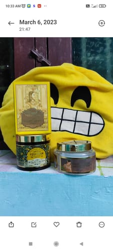 Customer photo review of Turmeric Night Repair Cream