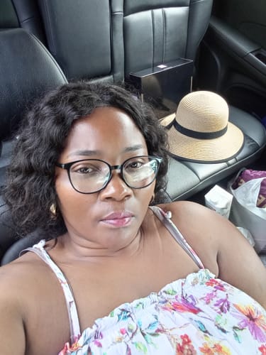 Customer photo review of Brazilian 4x4 Lace Wig - Water Wave 12"