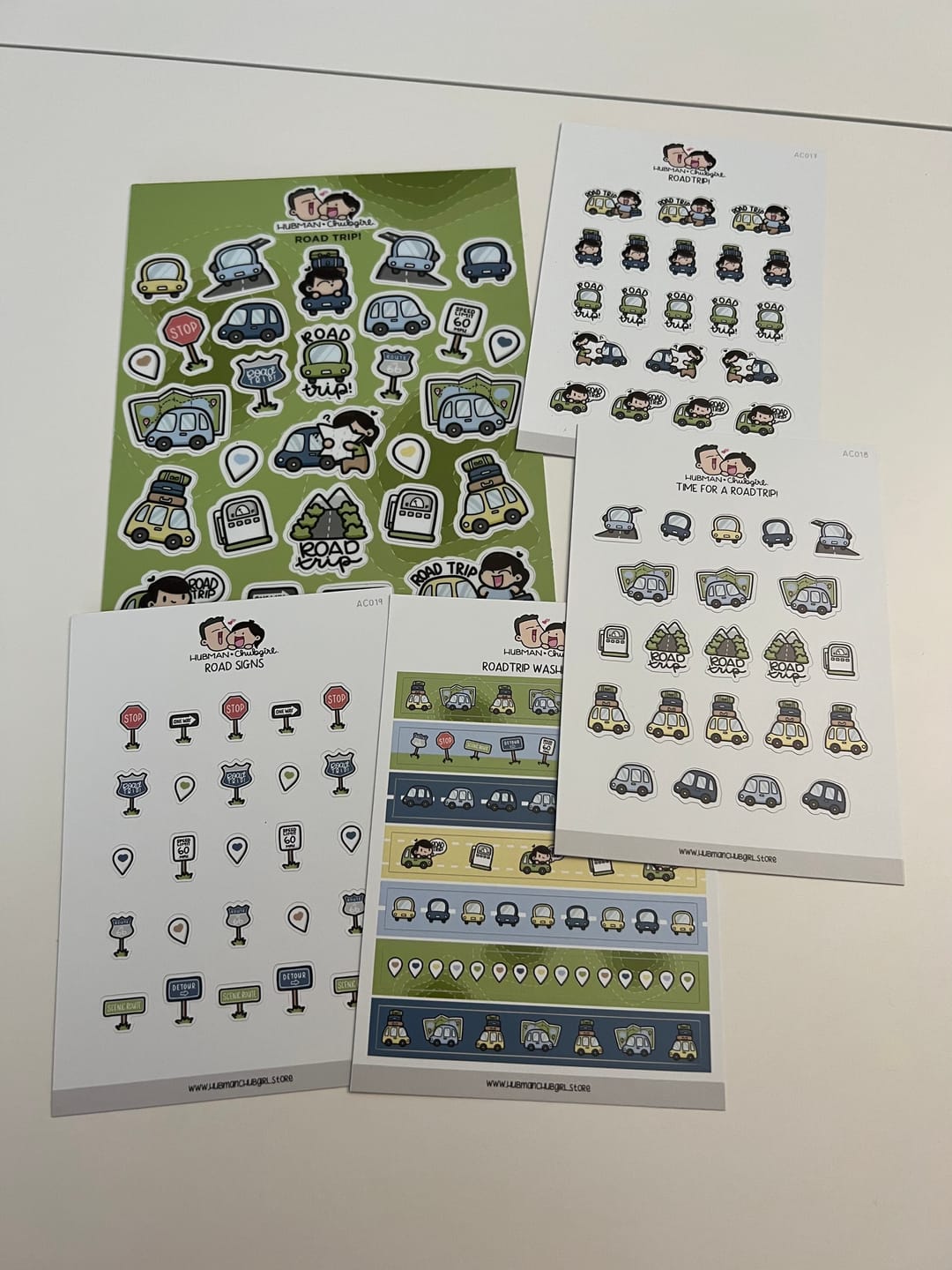 Customer photo review of Roadtrip Sticker Set