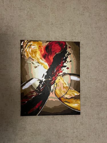 Customer photo review of Malen nach Zahlen - Rotwein und Trauben