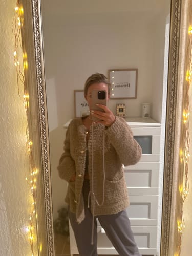 Customer photo review of Spoiled Cardigan - Camel