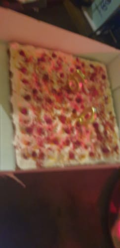 Customer photo review of BIG SLAB Cake