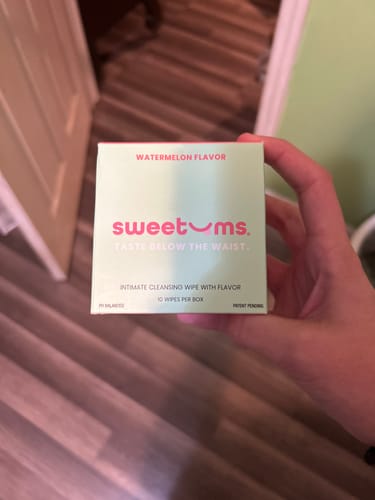 Customer photo review of The only intimate wipes on the market with flavor