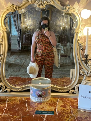 Customer photo review of Cecilia Jumpsuit in Marigold