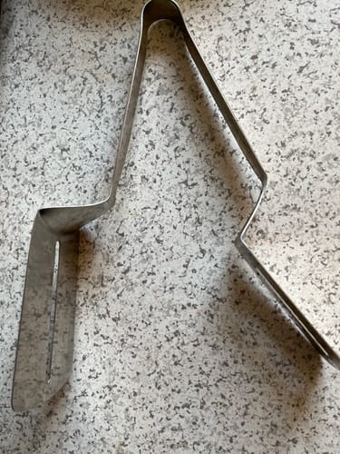 Customer photo review of Klip til dobbeltsidet skovl i rustfrit stål