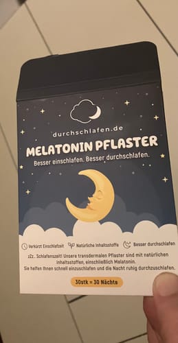 Customer photo review of Durchschlafen - Melatonin Pflaster