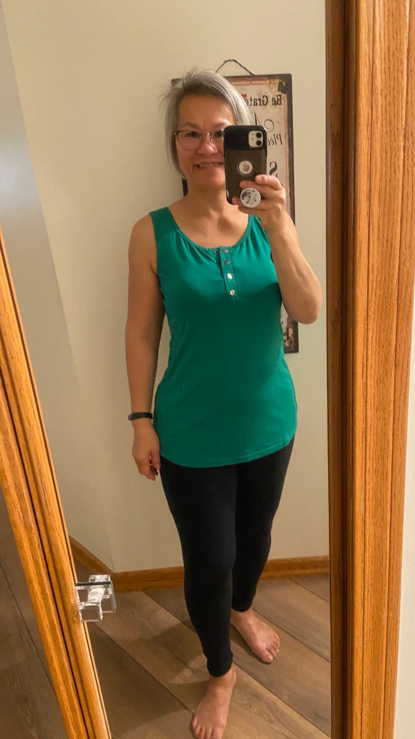 Customer photo review of *Freshly Baked* Henley Tank