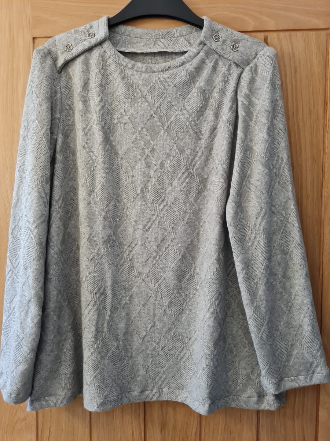 Customer photo review of Soft Melange Jacquard Knit Fabric